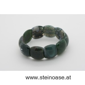 Armband Moosachat "breit"